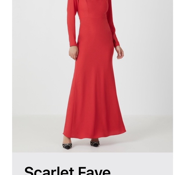 NWT red BCBGMaxAzria gown - Picture 3 of 14